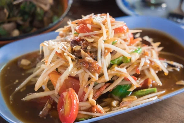 Salada de mamão tailandesa — Fotografia de Stock