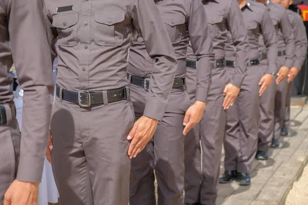 Polícia stand — Fotografia de Stock