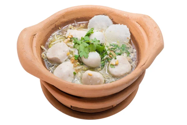 Asian noodles w ceramiki — Zdjęcie stockowe