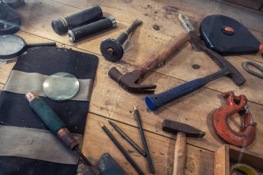 eski arkeolojik araçlar arka plan kullanılan