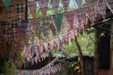 Peştemallı kumaş, geleneksel peştemal Tayland ipekten yapılmış,