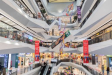 Shupping alışveriş merkezinin bulanık görüntüleri