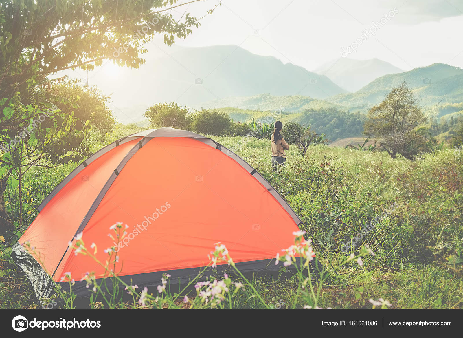 Camping Teen Daughter