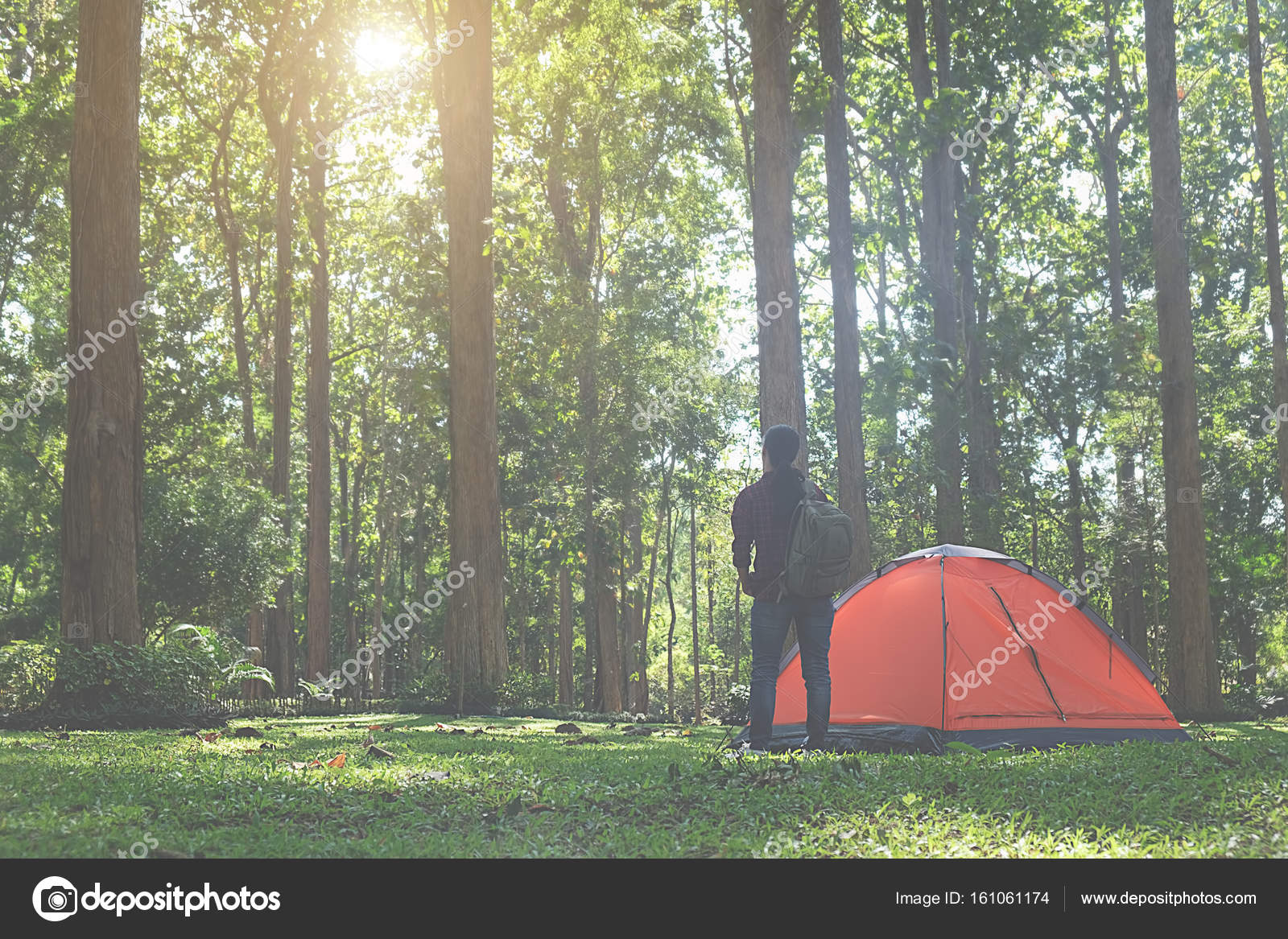 Camping Teen Daughter