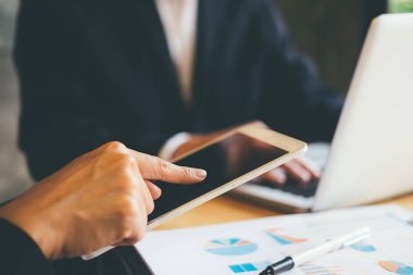 Yönetici iş adam Mali Müfettiş ve sekreter mak