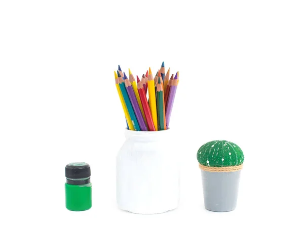 Paints and pencils — Stock Photo, Image