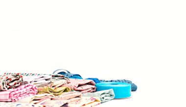 El sanatları, sanat projeleri için renkli kumaşlar