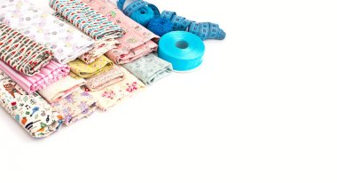 El sanatları, sanat projeleri için renkli kumaşlar