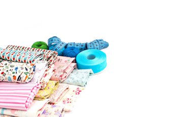 El sanatları, sanat projeleri için renkli kumaşlar