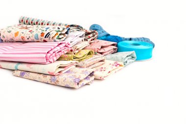 El sanatları, sanat projeleri için renkli kumaşlar