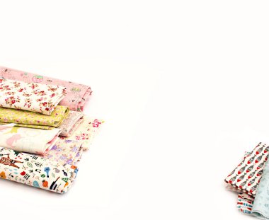 El sanatları, sanat projeleri için renkli kumaşlar