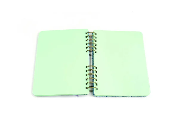 Открыть дневник с пустыми страницами — стоковое фото
