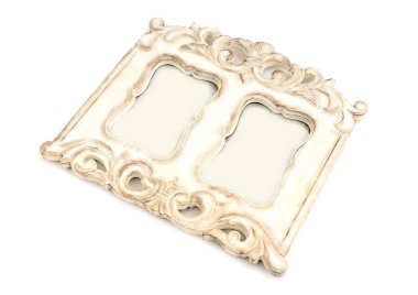 Vintage oyma fotoğraf çerçevesi