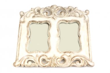 Vintage oyma fotoğraf çerçevesi