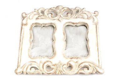 Vintage oyma fotoğraf çerçevesi