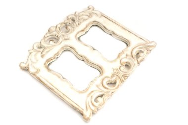 Vintage oyma fotoğraf çerçevesi