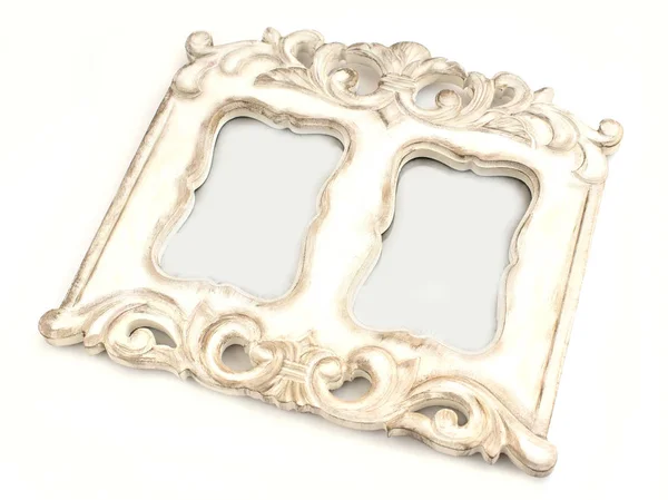 Vintage carved photo frame — Stock Photo, Image