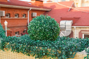 Güzel cityscape penceresi çatı İnşaat.