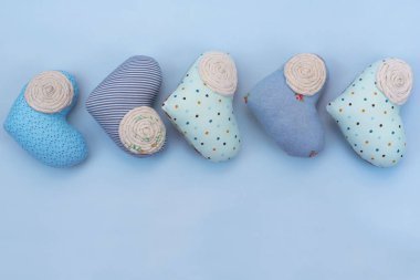 Dekoratif Tekstil kalp el yapımı.