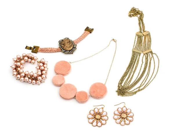 Un conjunto de joyas para las mujeres — Foto de Stock