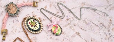 Vintage takı dokulu arka plan afiş.