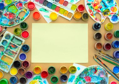 Yaratıcılık ve tasarım dekoratif kompozisyon çerçeve malzemeleri.