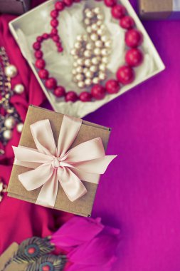 Tatil dekorasyon hediye için dekoratif kompozisyon hazırlık