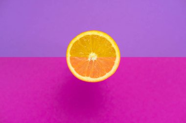 Turuncu olan tropikal meyve arka plan ultraviyole nesne yararlı doğal organik gıda minimalizm en iyi görünüm düz yatıyordu.