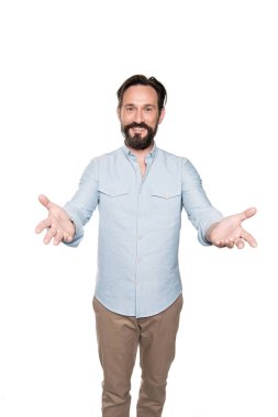 sakallı adam el hareketi 