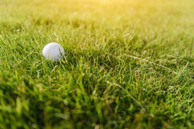 Golf ball on grass clipart