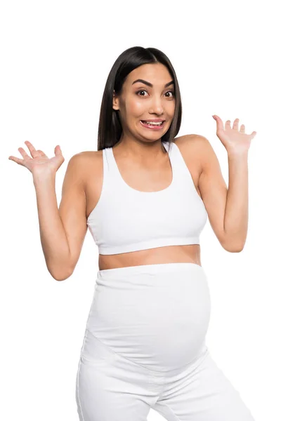 Zwangere Aziatische vrouw — Stockfoto