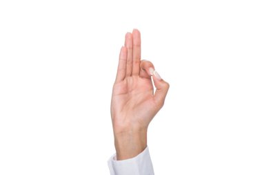 person showing ok sign clipart