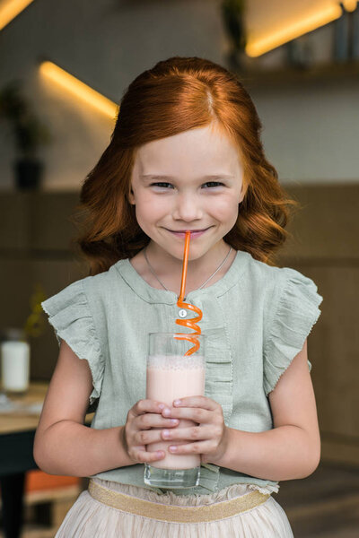 girl drinking milkshake 