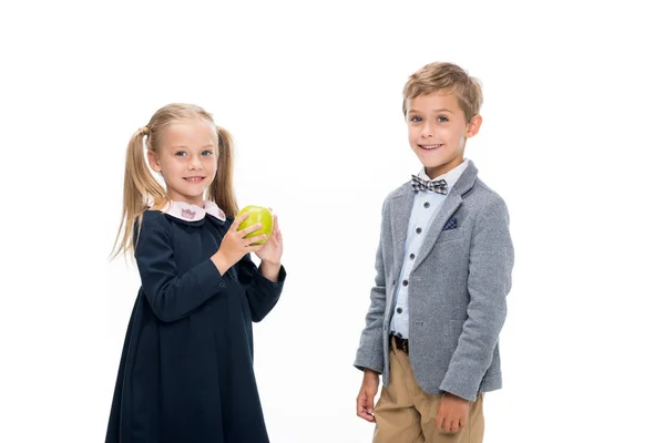 Beautiful smiling pupils — Stock Photo, Image