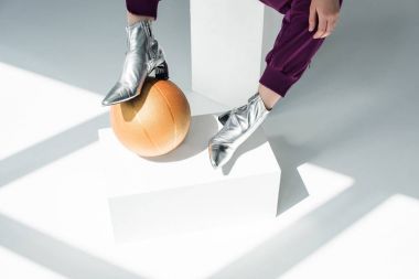 kadın gümüş renkli Boots