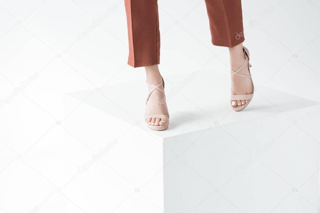 female legs in high heels