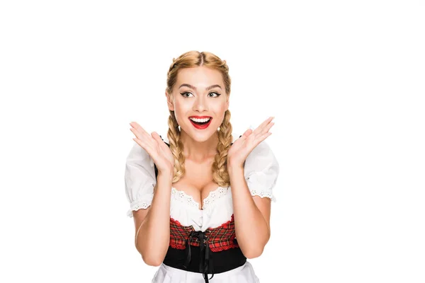 Excitada chica alemana — Foto de Stock