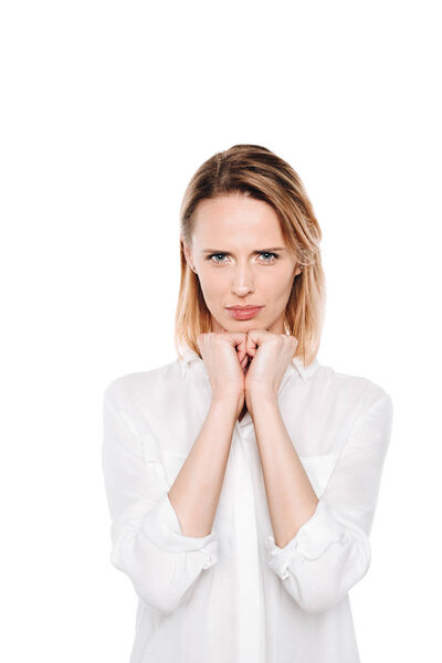 Хмурая женщина
