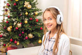 teenager in headphones