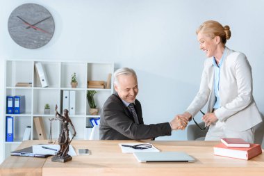 lawyers shaking hands clipart