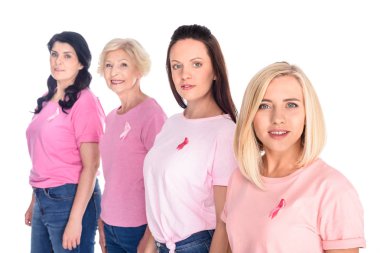 pembe t-shirt şeritler kadınlarda