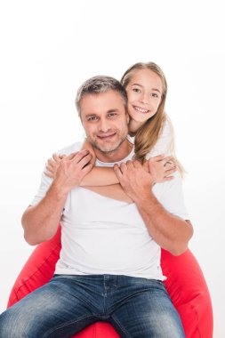 Kızı babası sarılma 