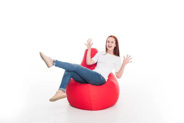 Excited young girl — Stock Photo, Image