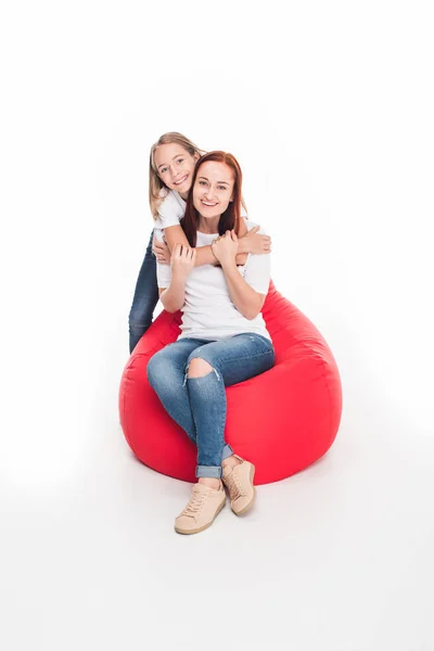 Daughter hugging her mother — Stock Photo, Image