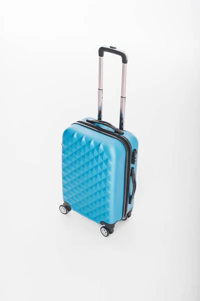 Modré zavazadlo taška — Stock fotografie