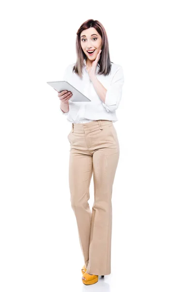 Businesswoman using digital tablet — Stock Photo, Image