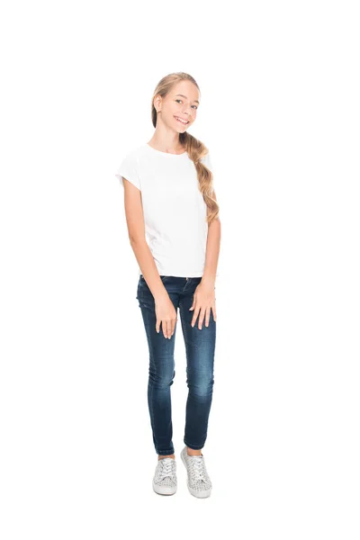 Cheerful female teenager — Stock Photo, Image
