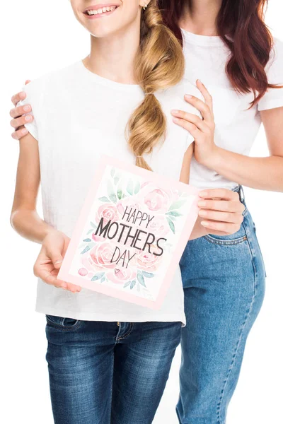 Ibu-ibu hari kartu ucapan — Stok Foto