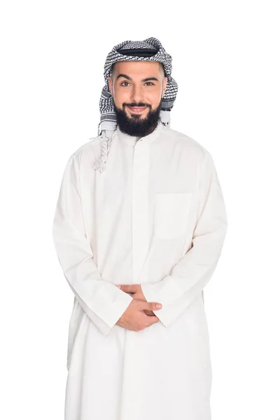 Lächelnder muslimischer Mann — Stockfoto