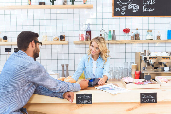 payment by credit card and terminal